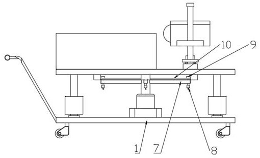 A flatness testing device for building construction