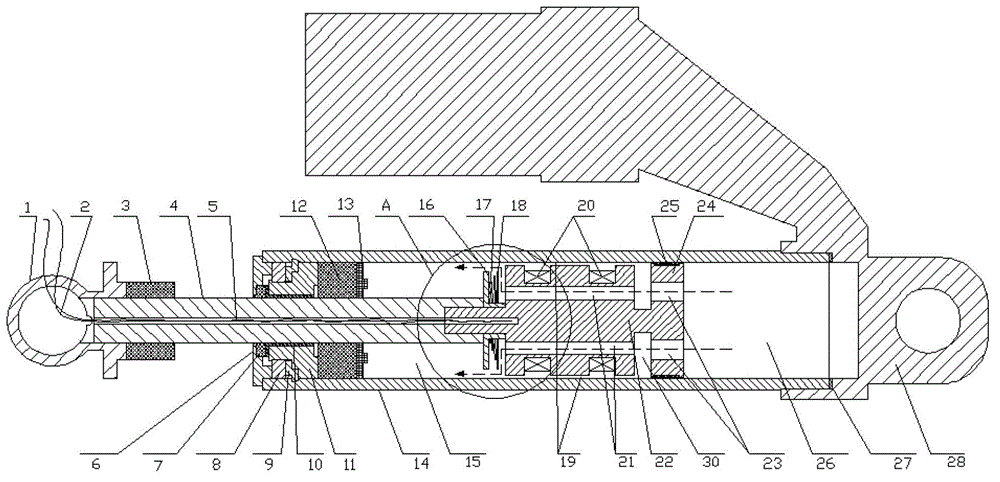 Magneto-rheological damper with asymmetric controllable damping characteristics