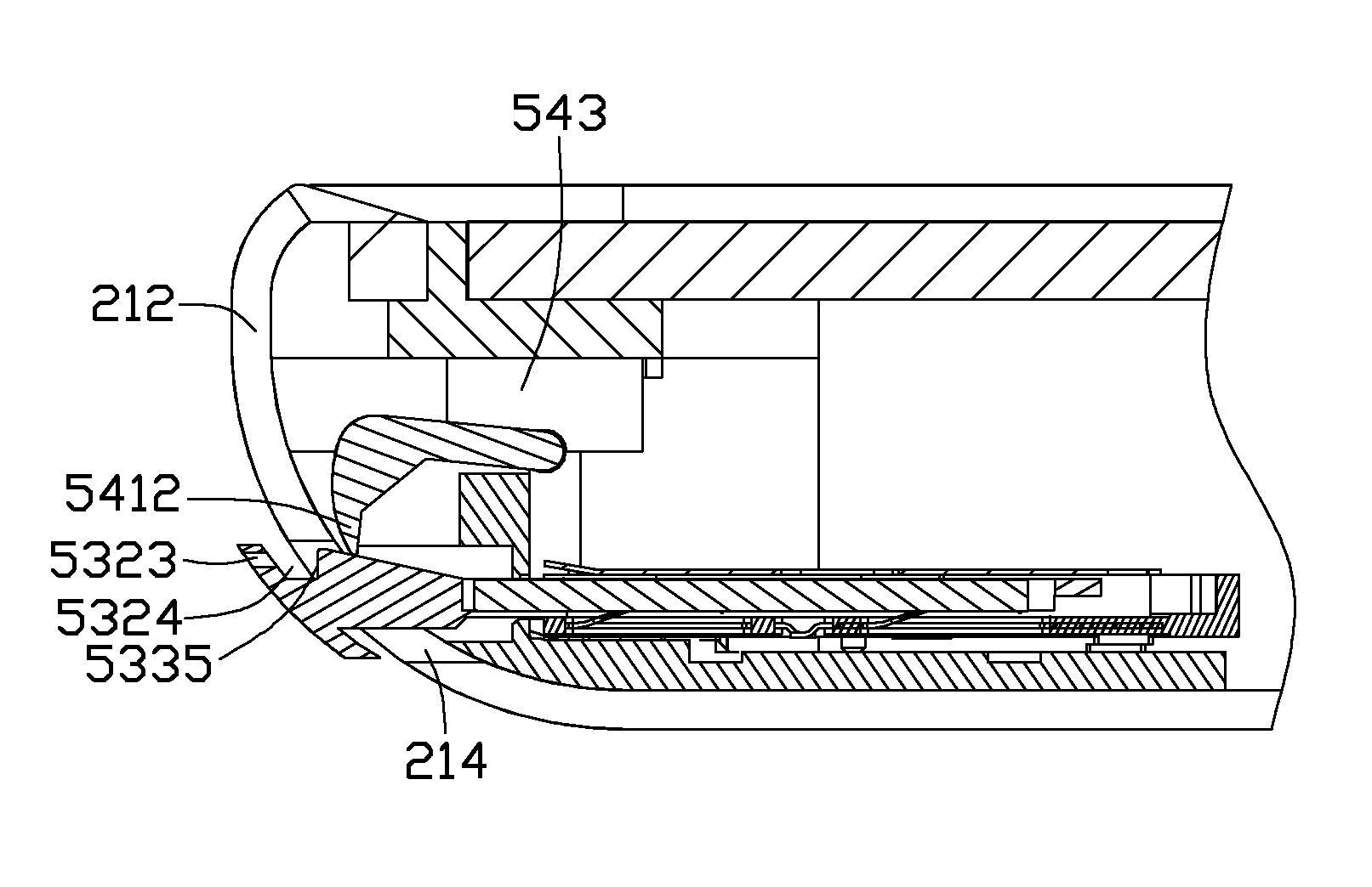 Chip card holding mechanism and portable electronic device using same