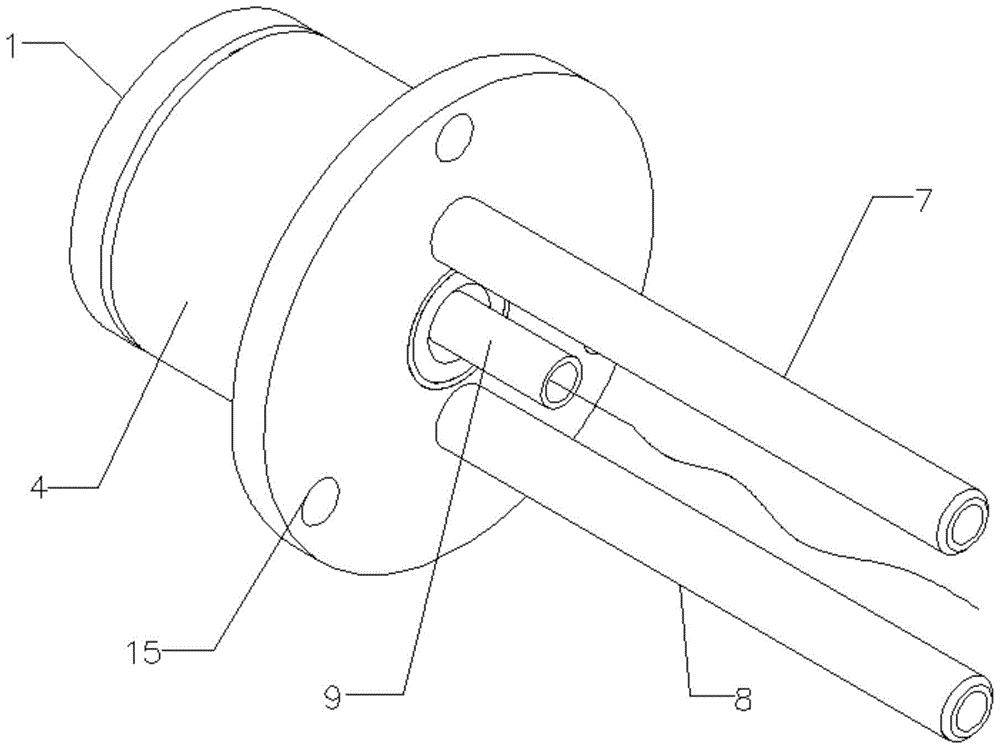 A water-cooled heat flow sensor