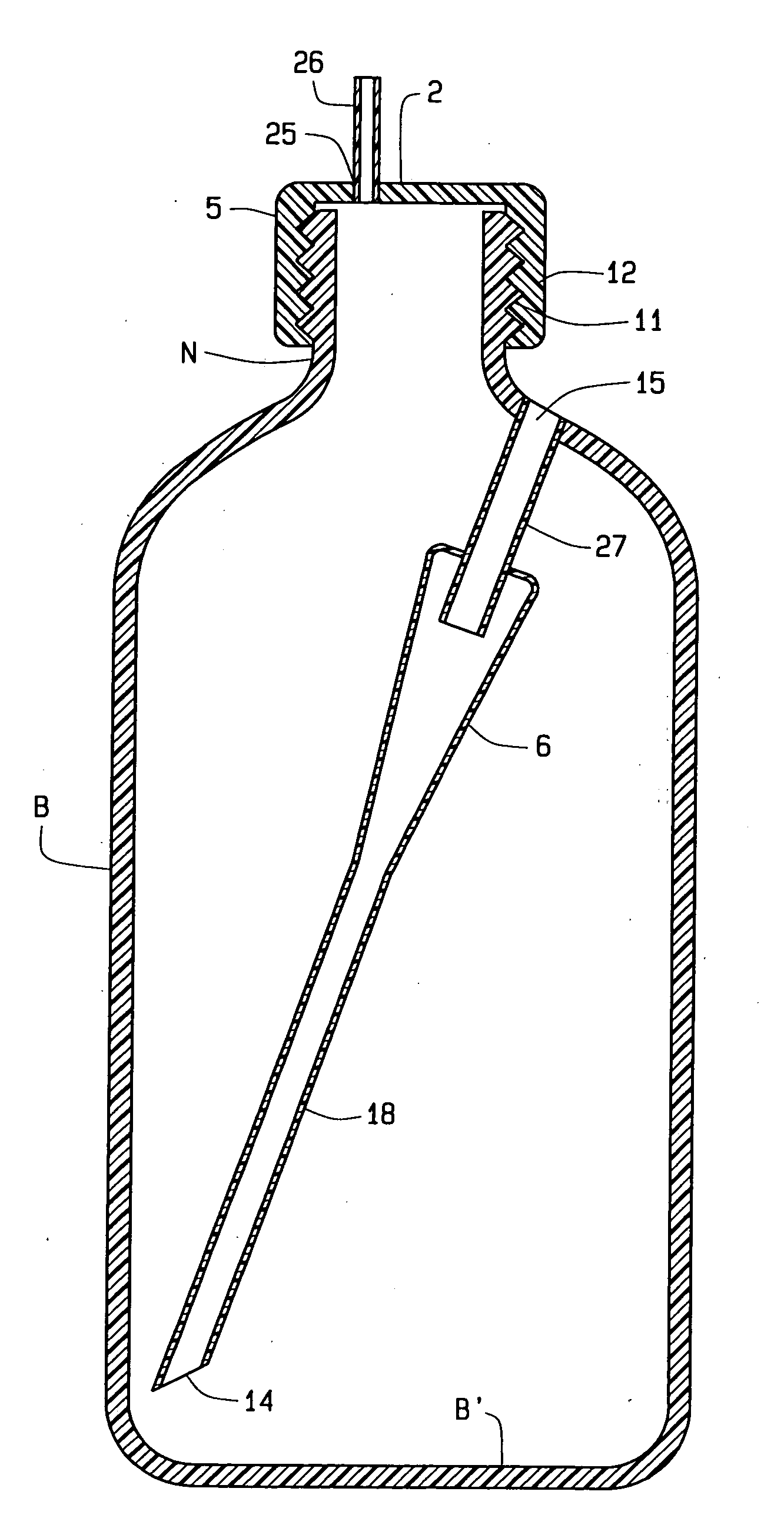 Continuous, complete, automatic, non-leaking, non-aerating, positive pressure one-piece vent and pouring combination utilizing one direct venting aperture