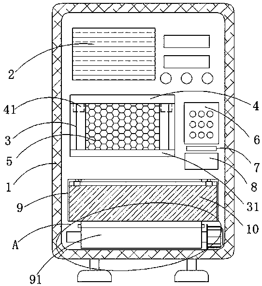 Improved film taking device special for radiology department