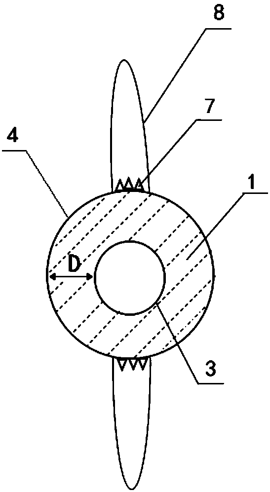 Water-controlling sand prevention device and method used for fracturing horizontal gas well