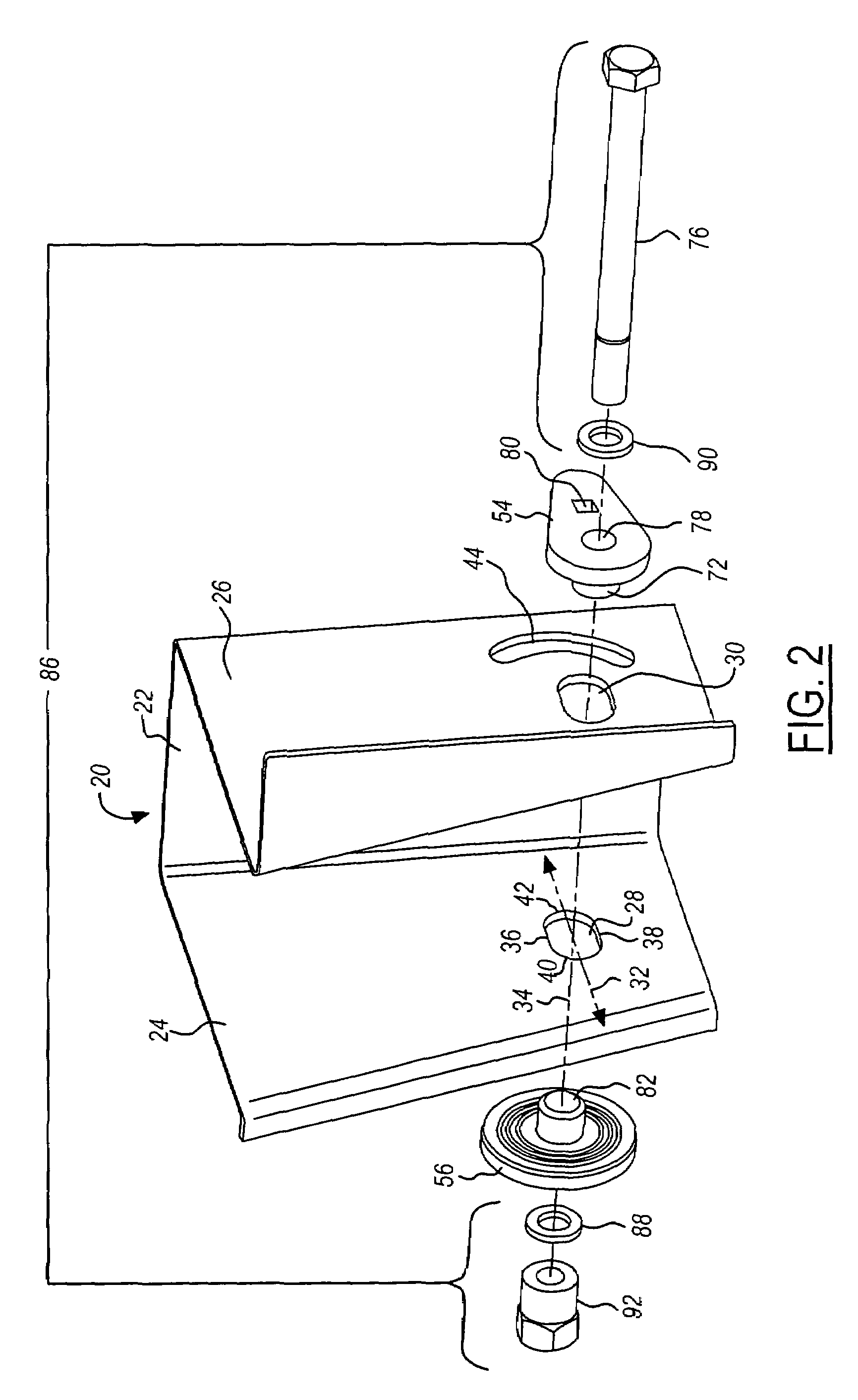 Rotary cam alignment system