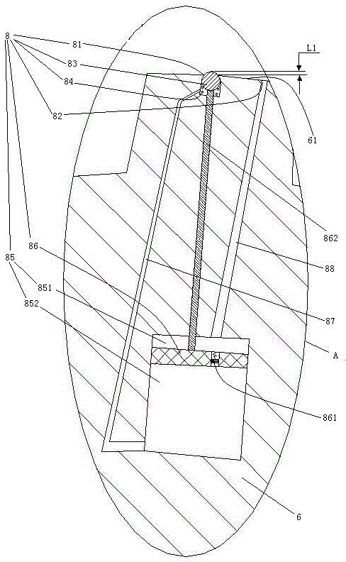 Automobile with movable automobile seat