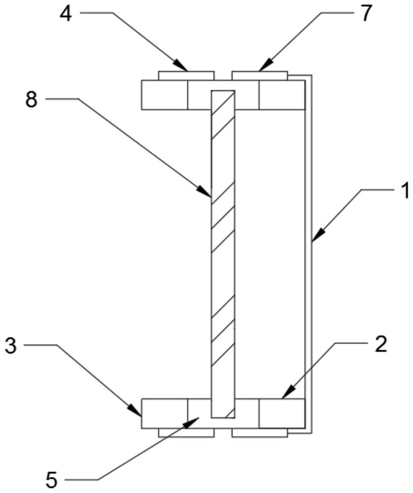 Internal partition plate structure of electric control cabinet