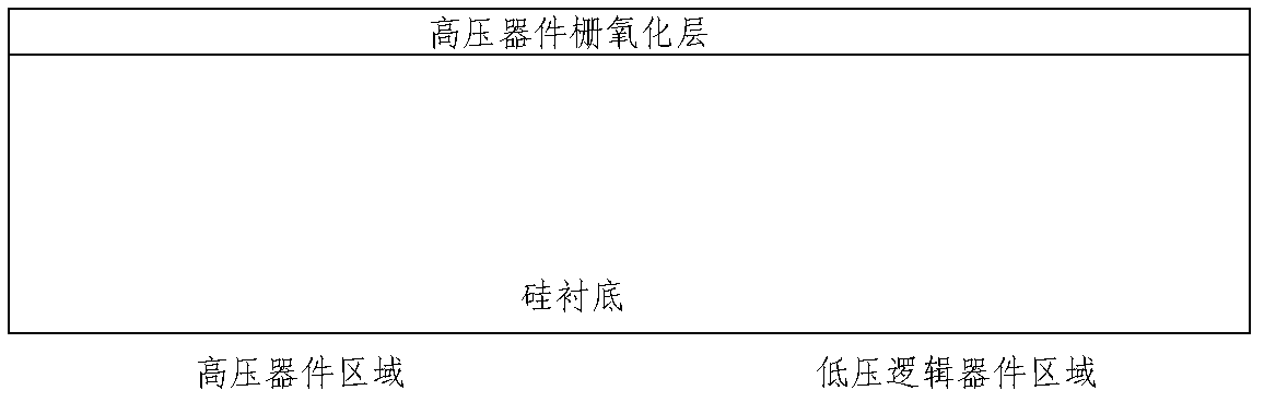 Method for growing thick gate oxide layer for high-voltage metal oxide semiconductor (MOS) device