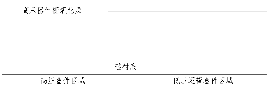 Method for growing thick gate oxide layer for high-voltage metal oxide semiconductor (MOS) device