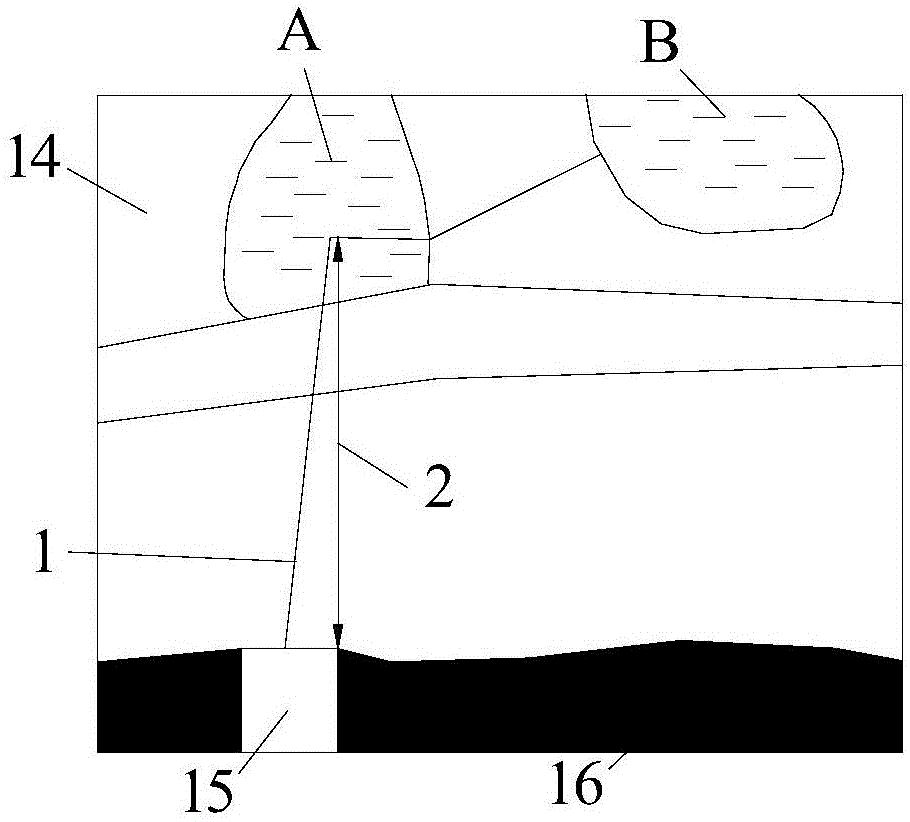 Roof water draining method based on directional drilling technique