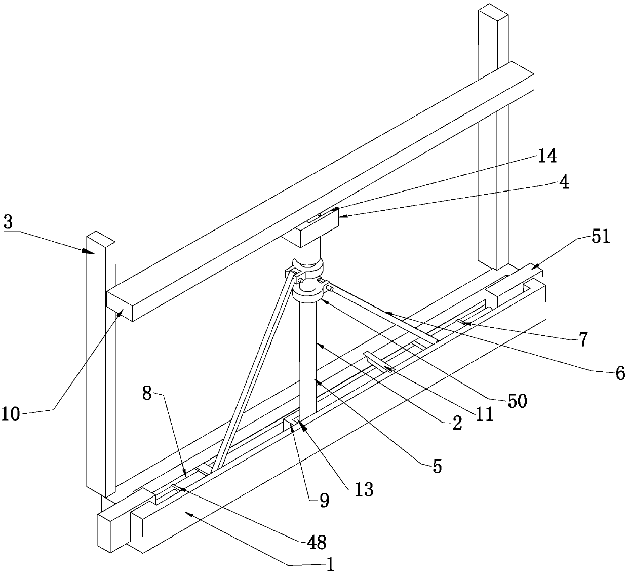 A mobile anti-wind column