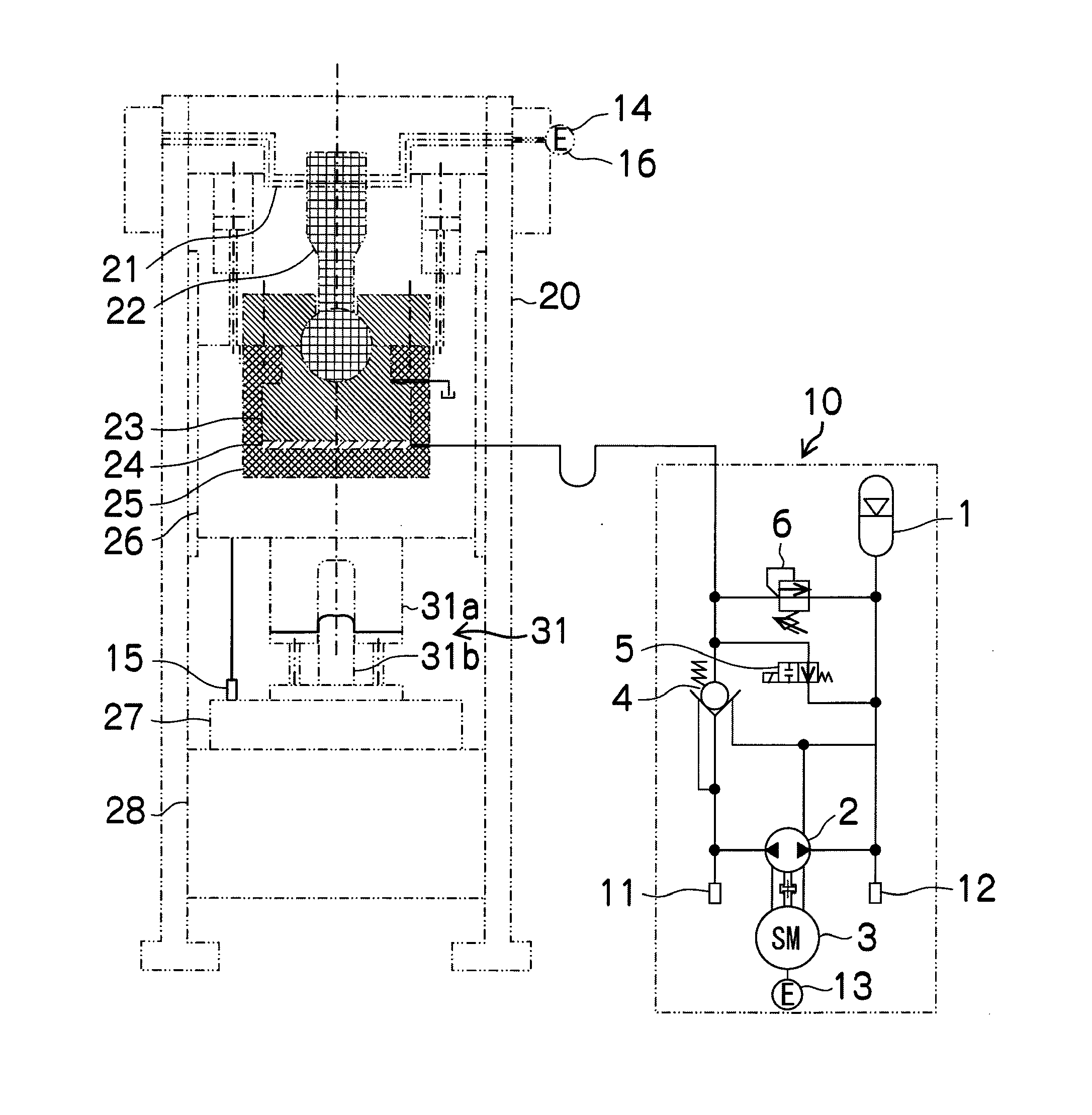 Press load controlling apparatus for mechanical press