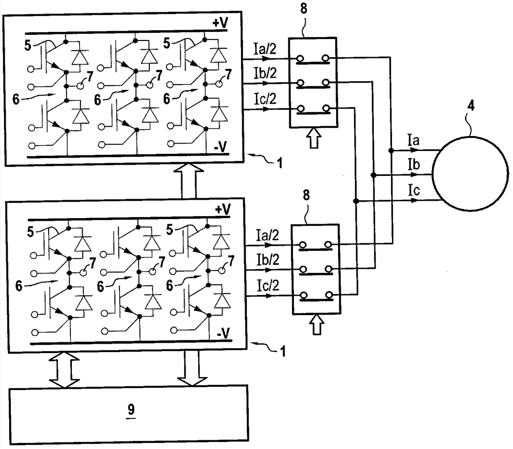 Method and device for controlling a polyphase electrical machine