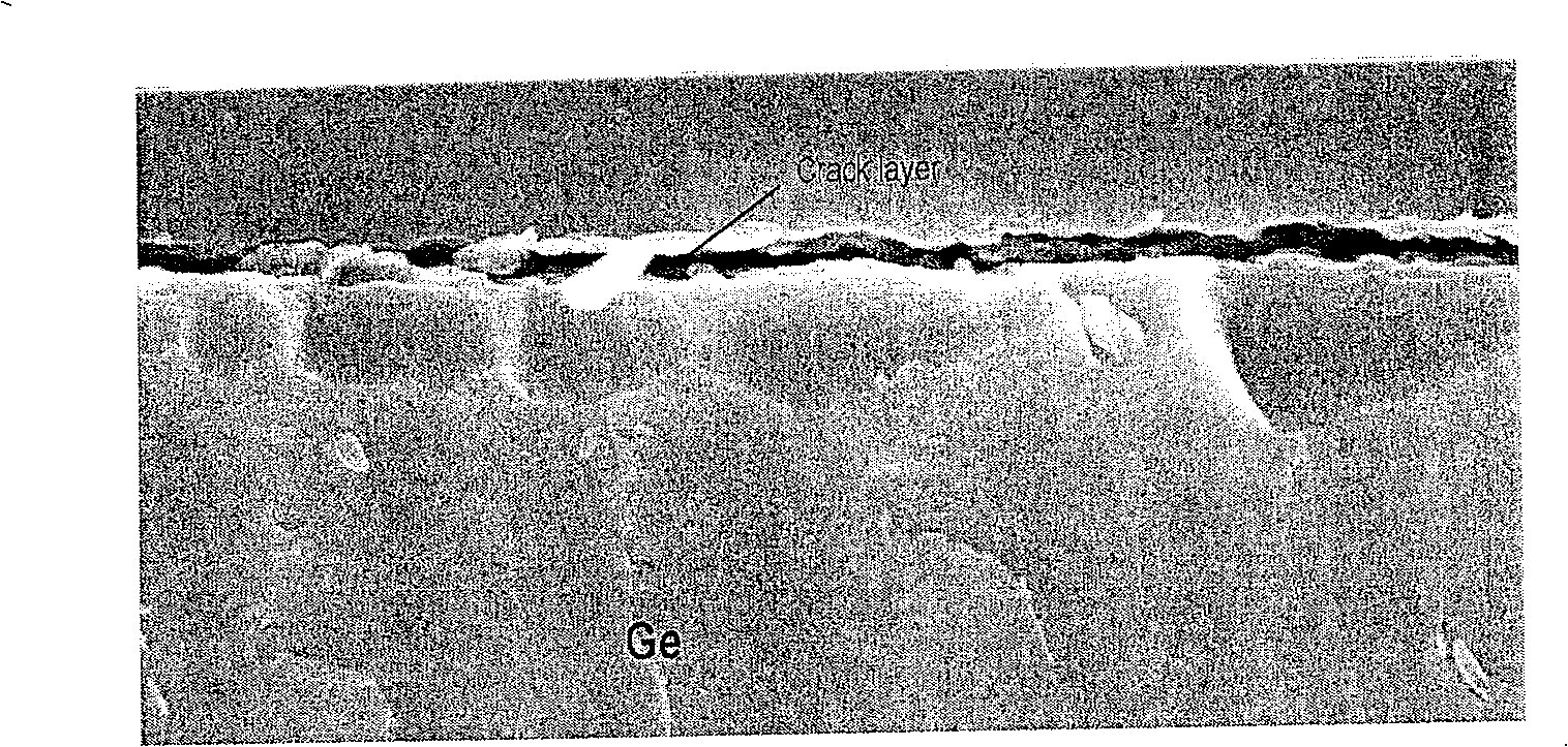 Germanium-painting structure for insulating layer of mixed graphical monocrystaline silicon as well as method and application thereof