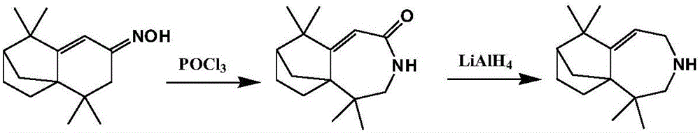 Heavy turpentine longifolene derivative, preparation thereof and application