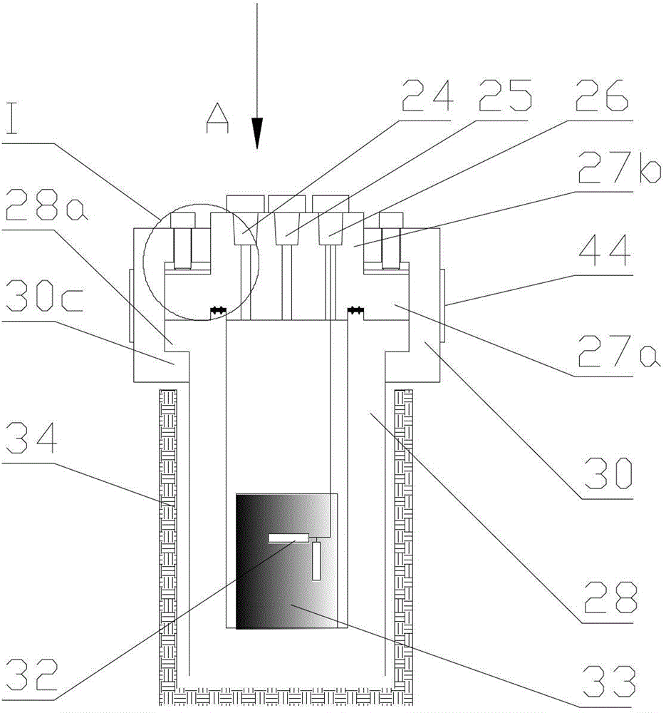 Coal body adsorption and desorption gas process deformation test device