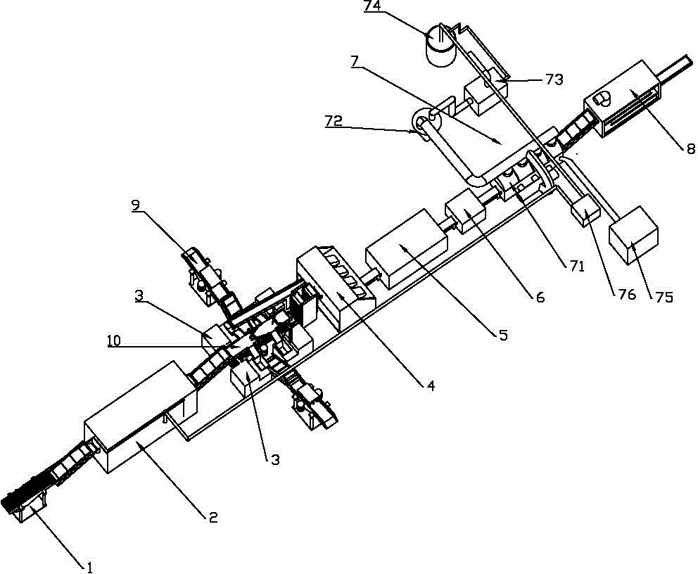 Automatic processing device for almond slices