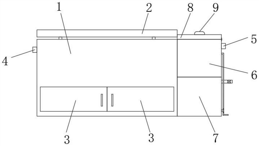 Chemical experiment test stand facilitating vessel cleaning and using method thereof