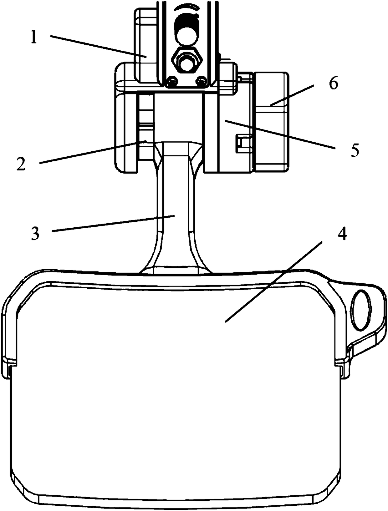 Vehicle-mounted head-up display combined mirror holding and releasing component with locking and anti-collision functions