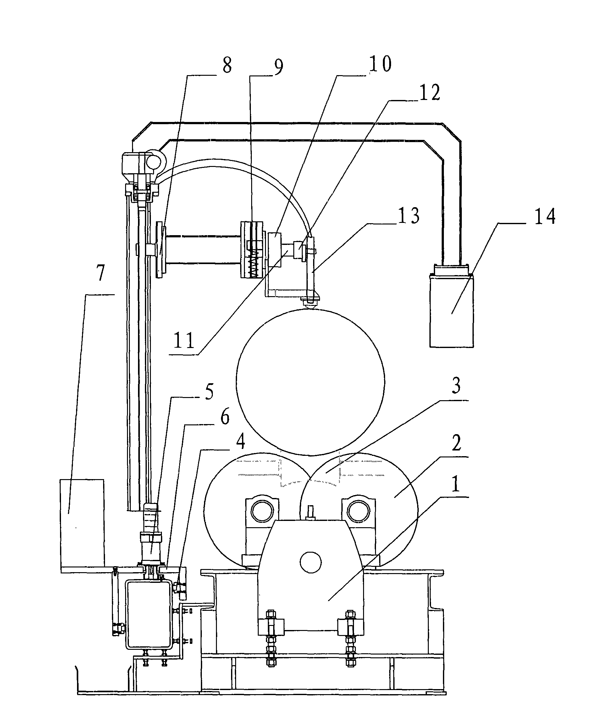 Rolling disc type two-axis numerical control pipeline cutting machine