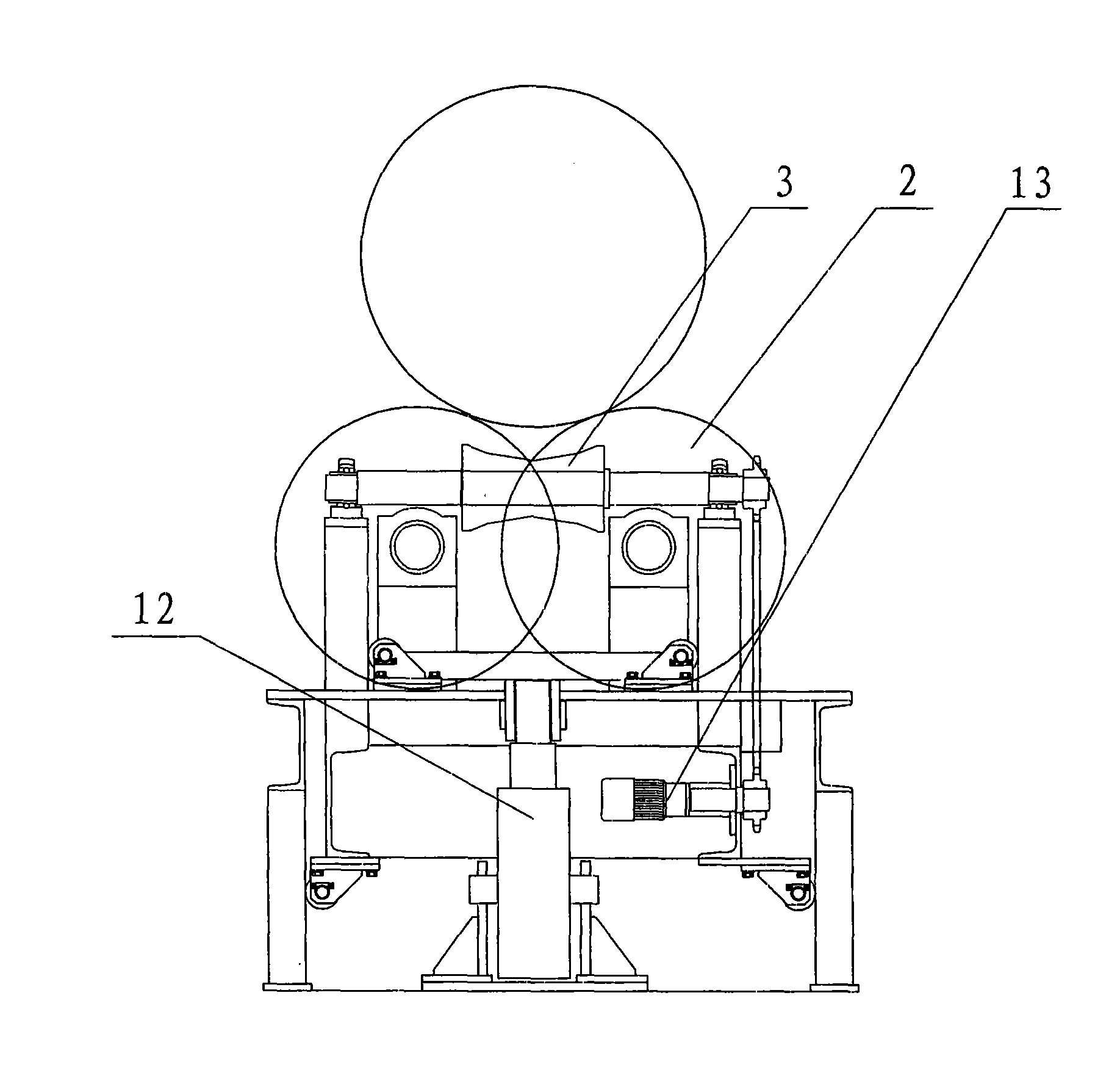 Rolling disc type two-axis numerical control pipeline cutting machine