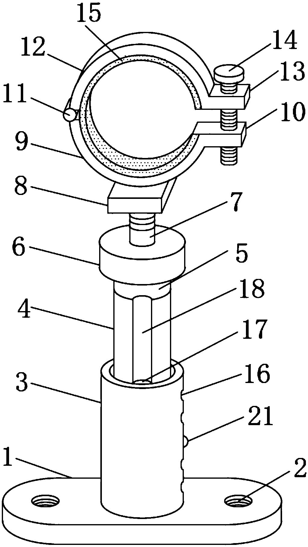 Fiber cable fixing device