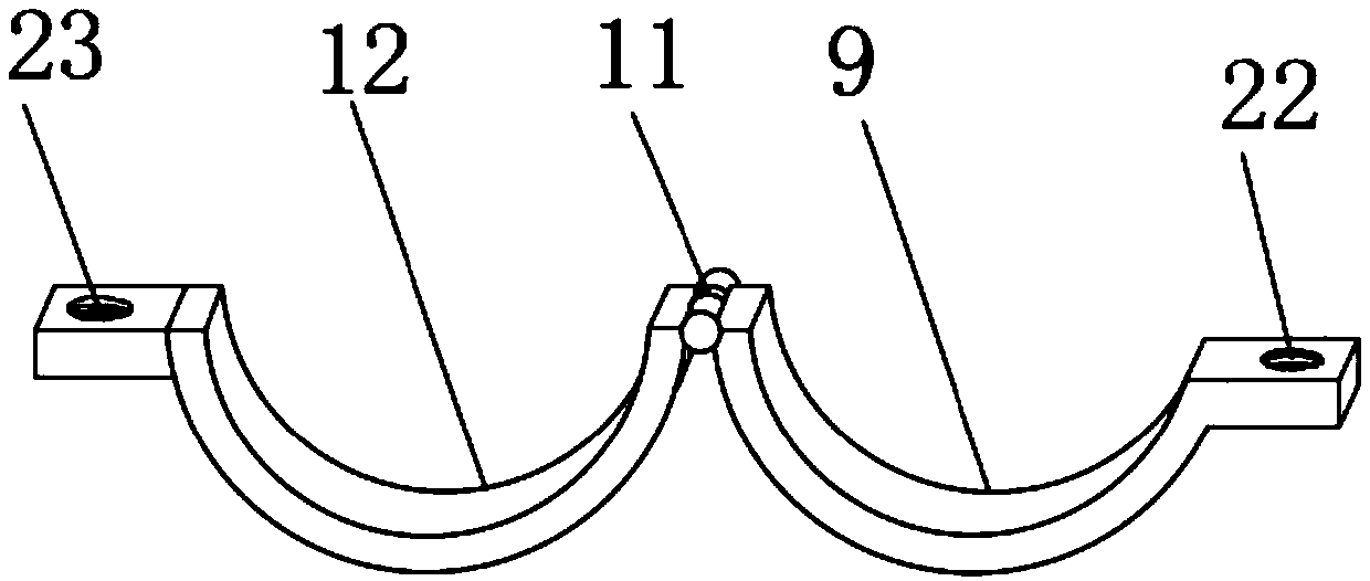 Fiber cable fixing device