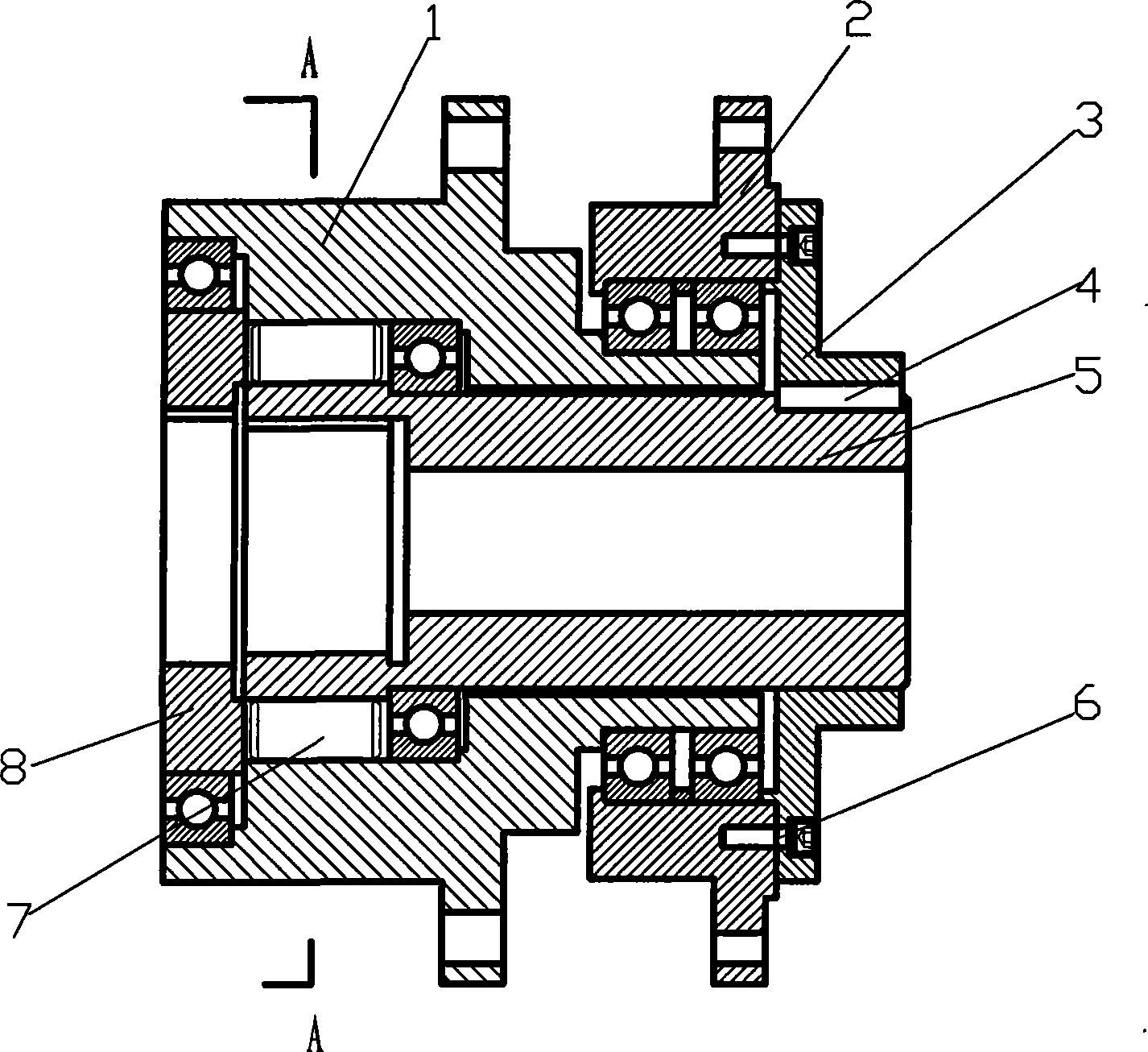 Damping device for dynamoelectric precision transmission system