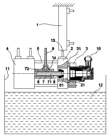 Electromagnetic valve air tightness test device