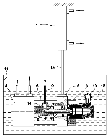 Electromagnetic valve air tightness test device