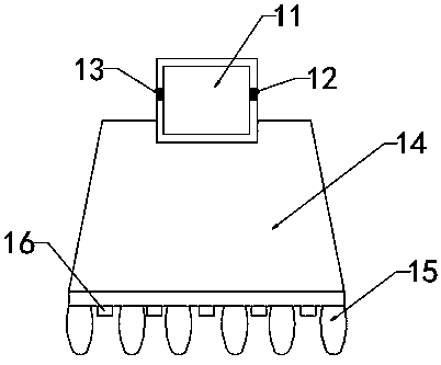 Large hydraulic excavator with excavating, breaking and soil loosening bucket