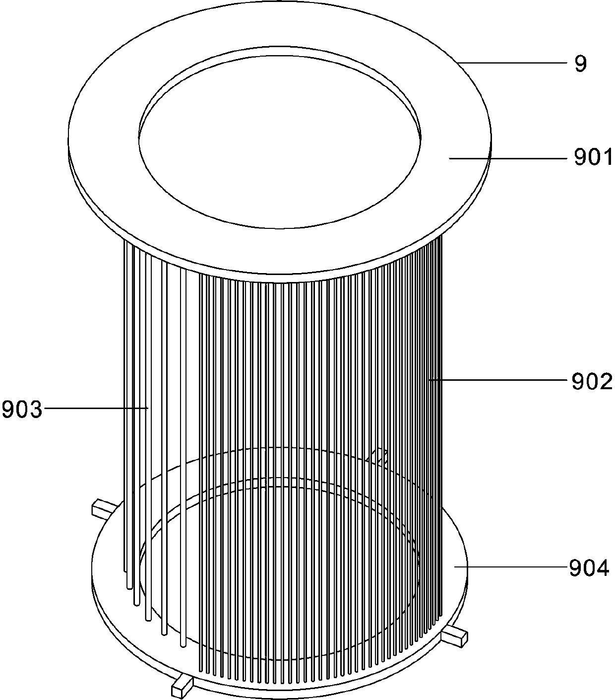 Lamp pole and insect killing device