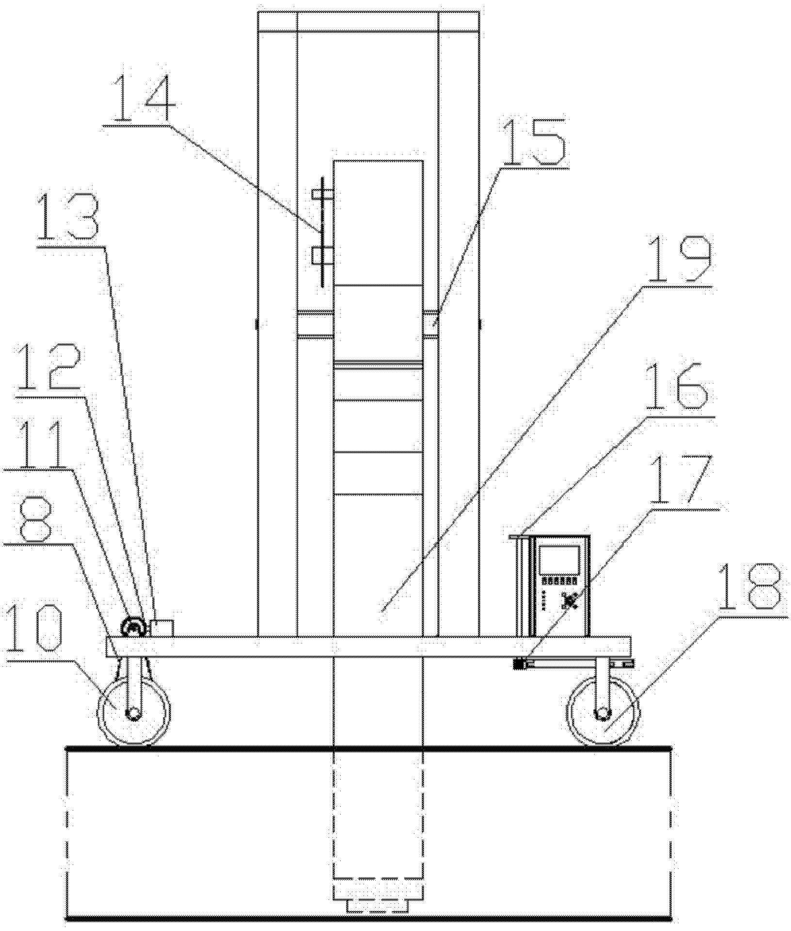 Automatic fermented grain material discharge device