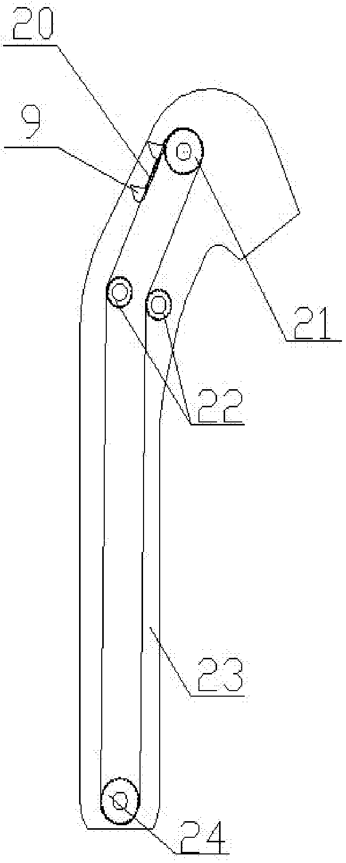 Automatic fermented grain material discharge device