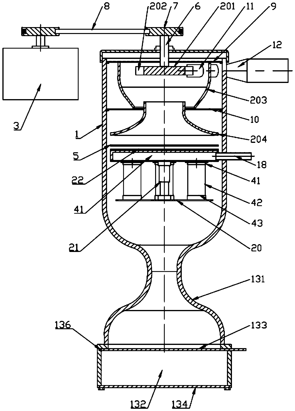 Industrial sewage treatment machine