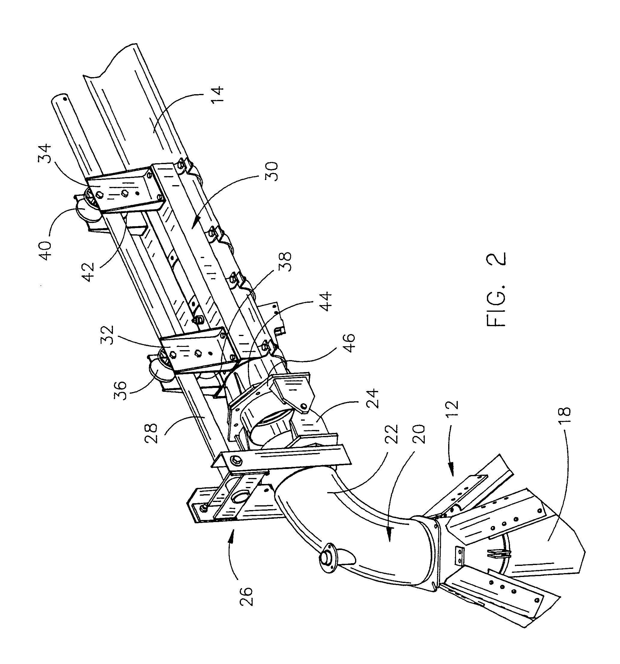 Method and means for reducing stress in a pivot irrigation pipeline