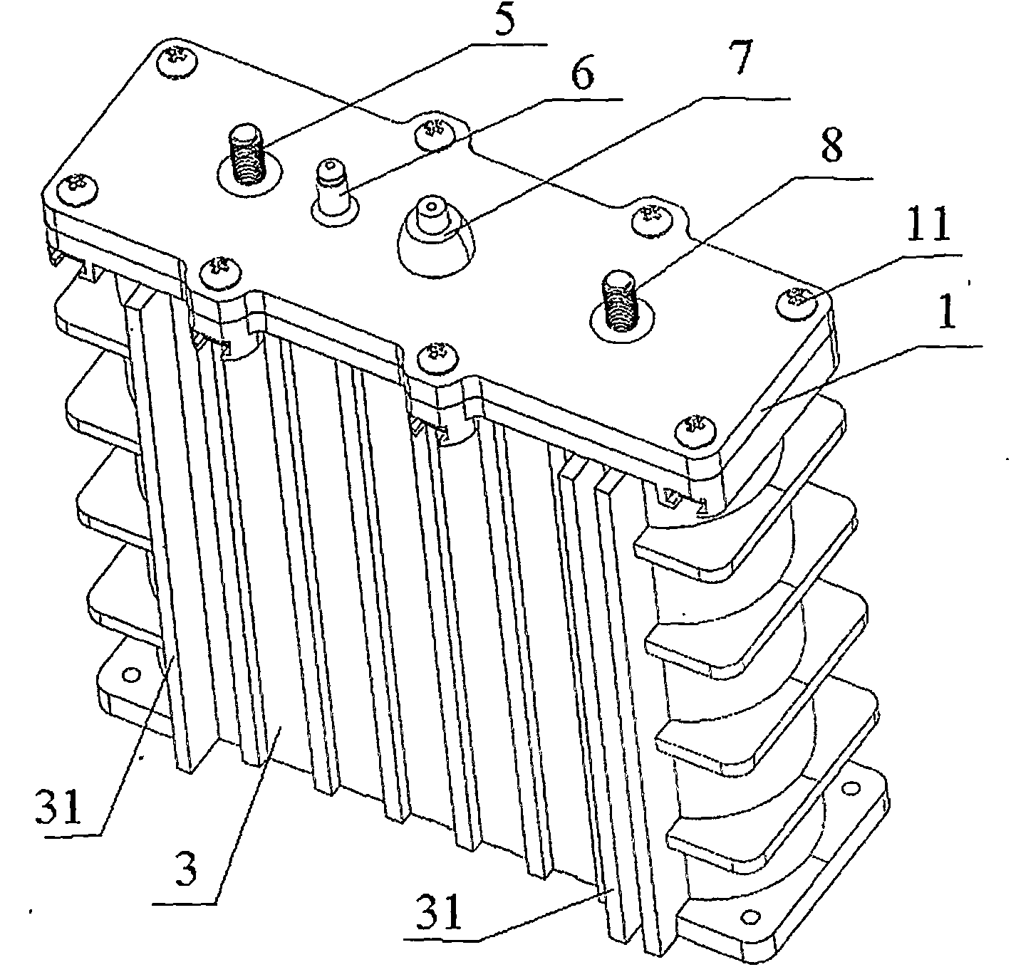 Novel lithium battery structure