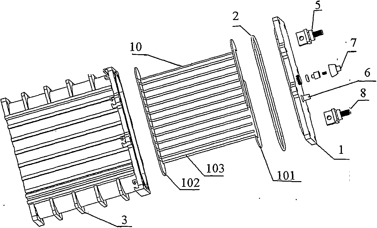 Novel lithium battery structure