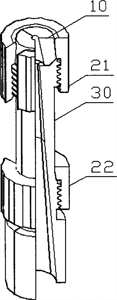 A varnishing device specially used for producing enameled wire by mould method