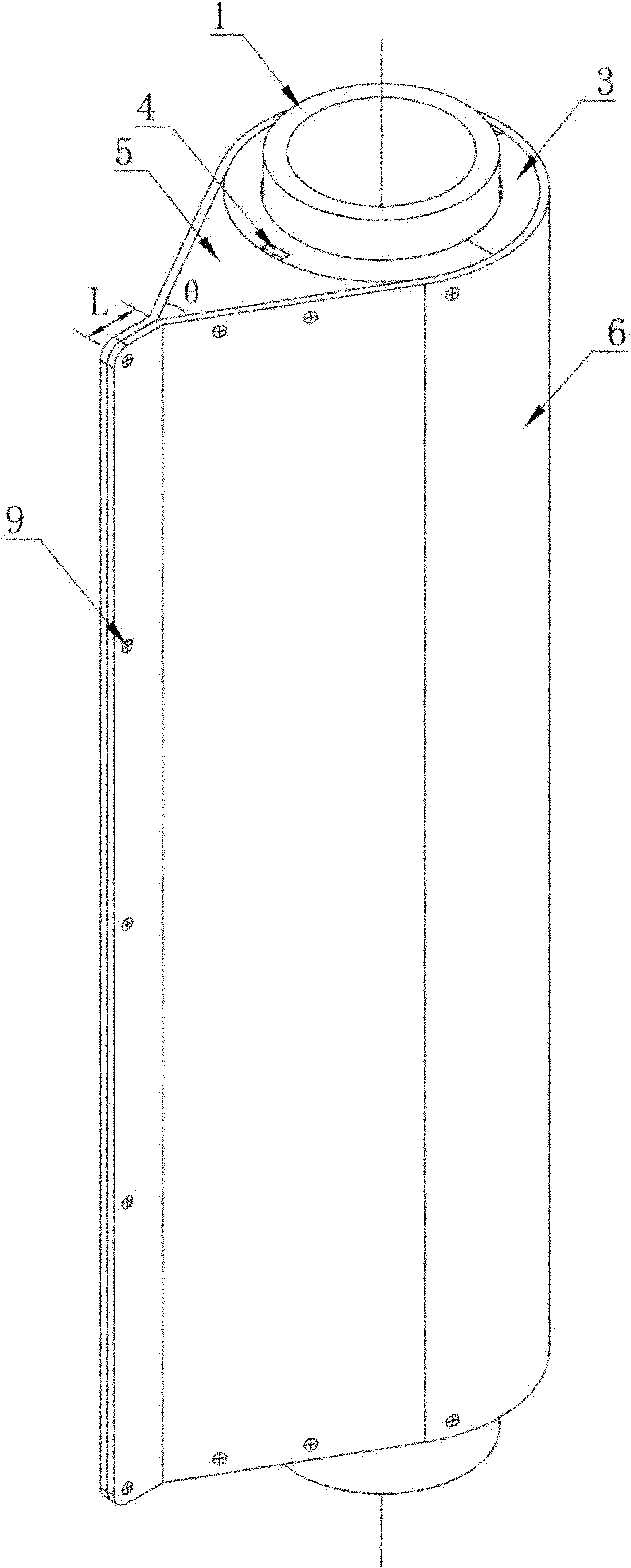 Underwater stand pipe vortex induced vibration inhibiter adopting rotatable cowling