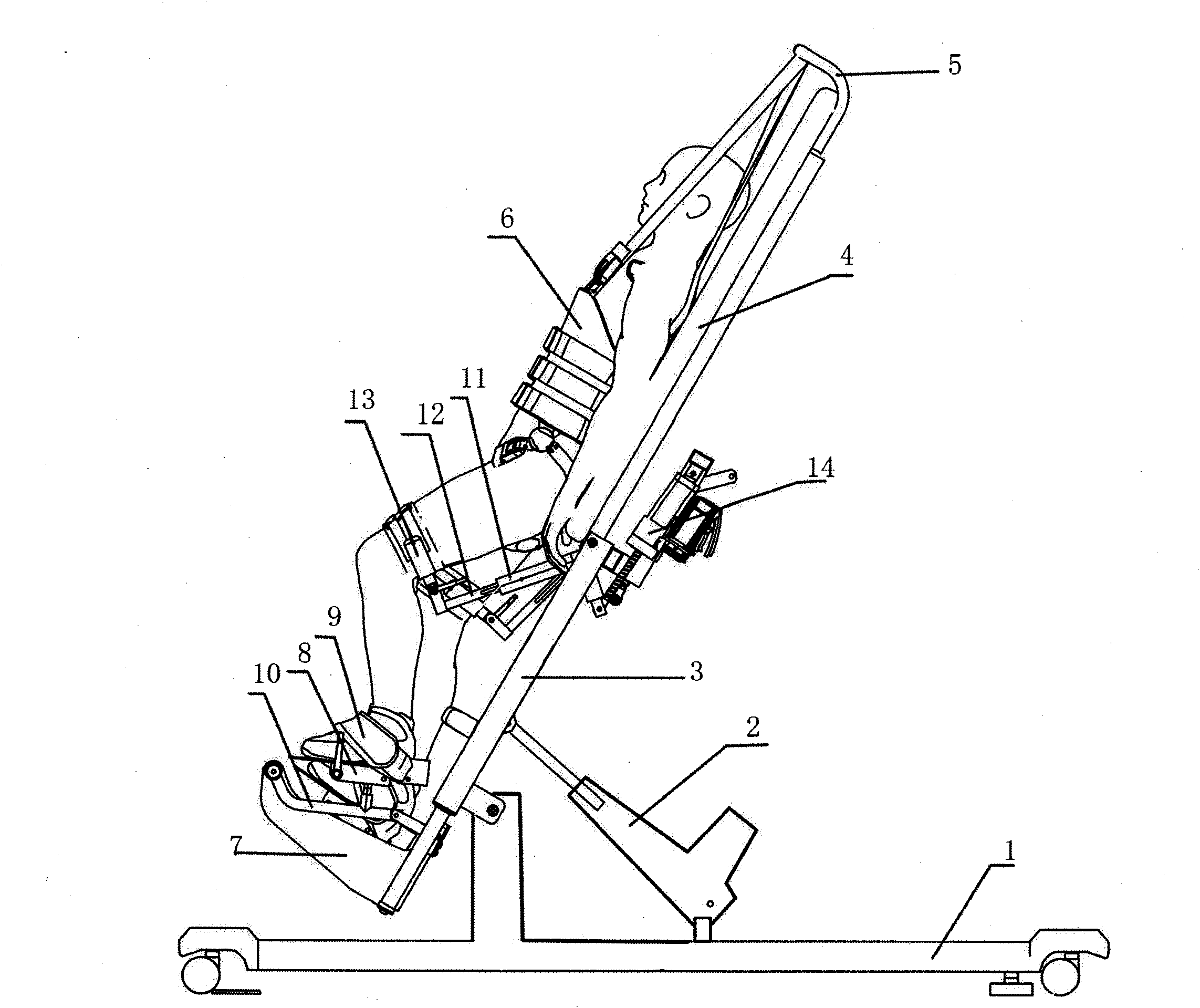 Vertical-standing lower-limb rehabilitation system