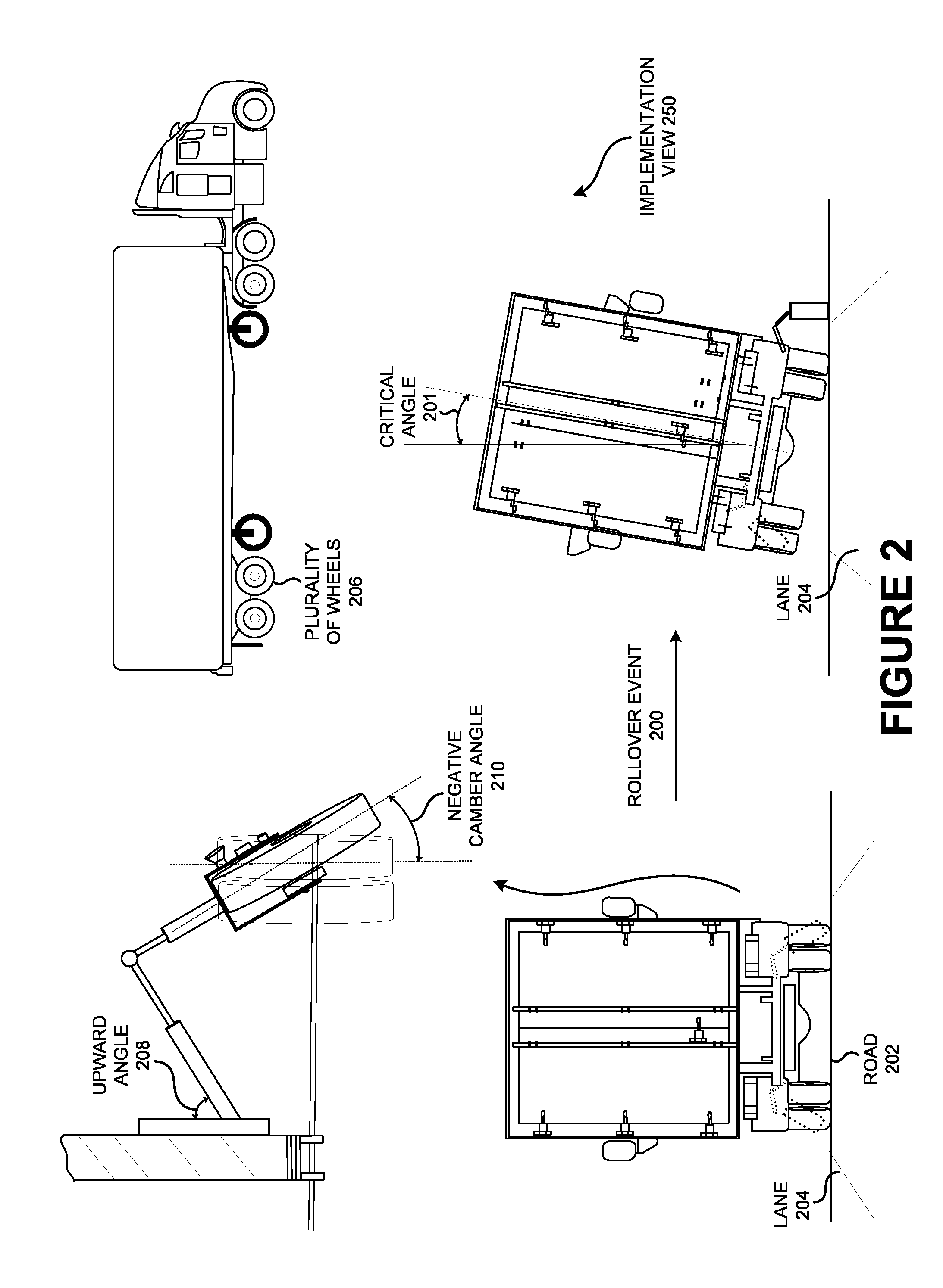 System, method, and apparatus to prevent commercial vehicle rollover