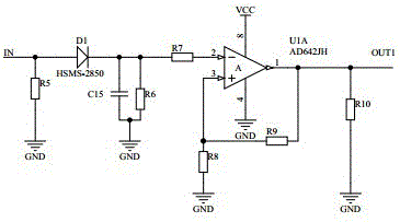 Level shift driving power detection radio frequency module for smart home