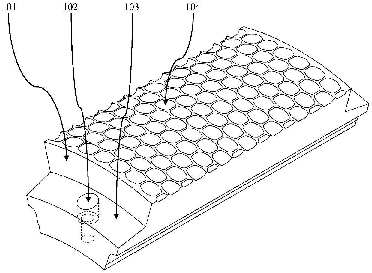 Pad type roller skin structure of medium-pressure roller press