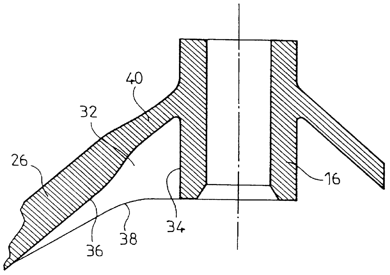 Centrifugal blower impeller, especially for a heating and ventilating, and/or air conditioning, system for a motor vehicle