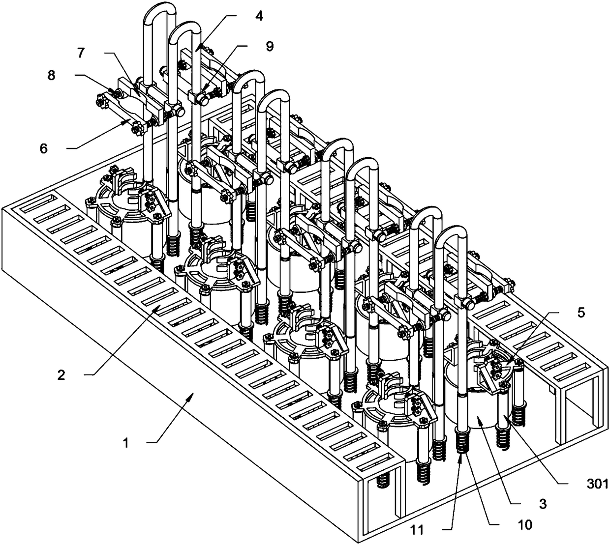 Cut tree transplanting transport protection device for municipal landscaping