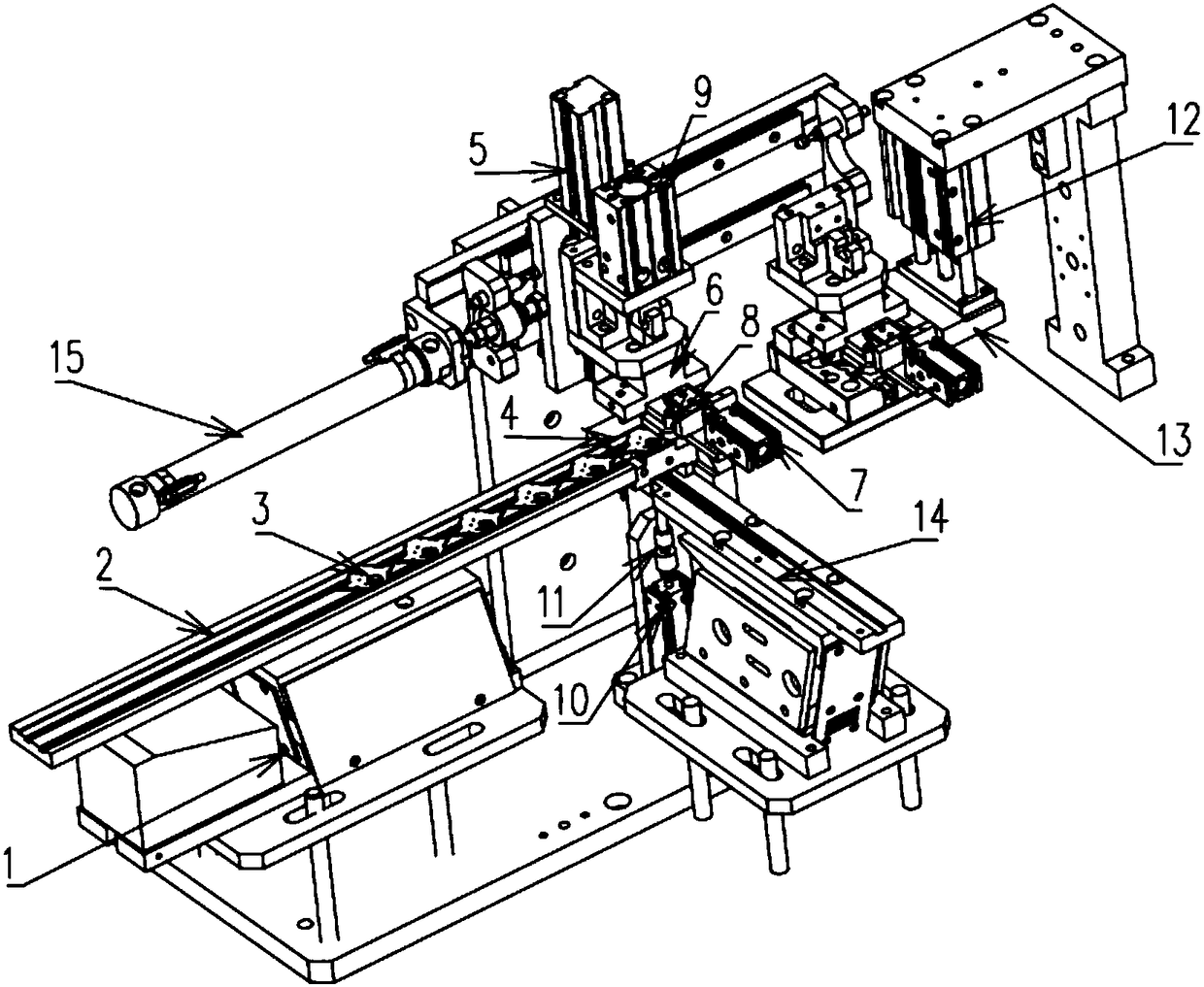 Automatic assembling mechanism of surface cover shaft sleeve casing of stepping motor