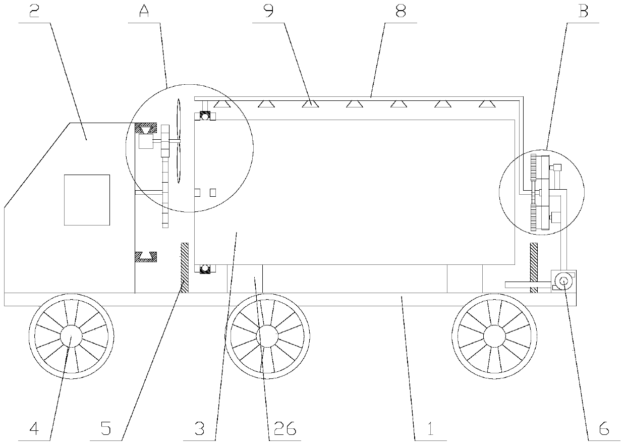 Safe and reliable natural gas transport vehicle convenient to cool