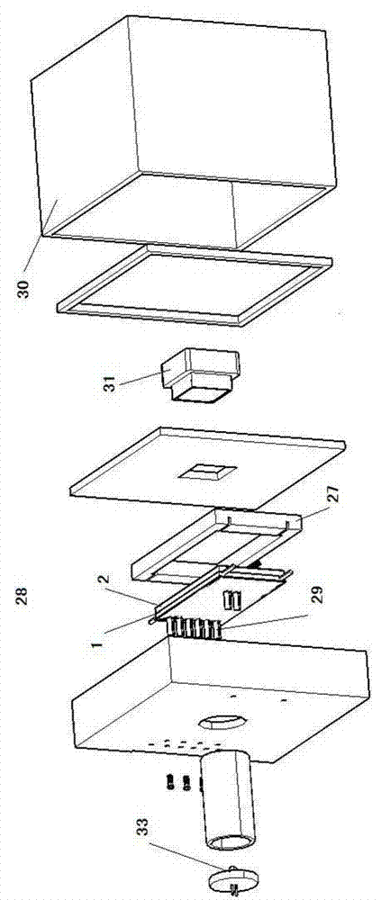 Microfluidic cell culture chip and real-time observation system thereof