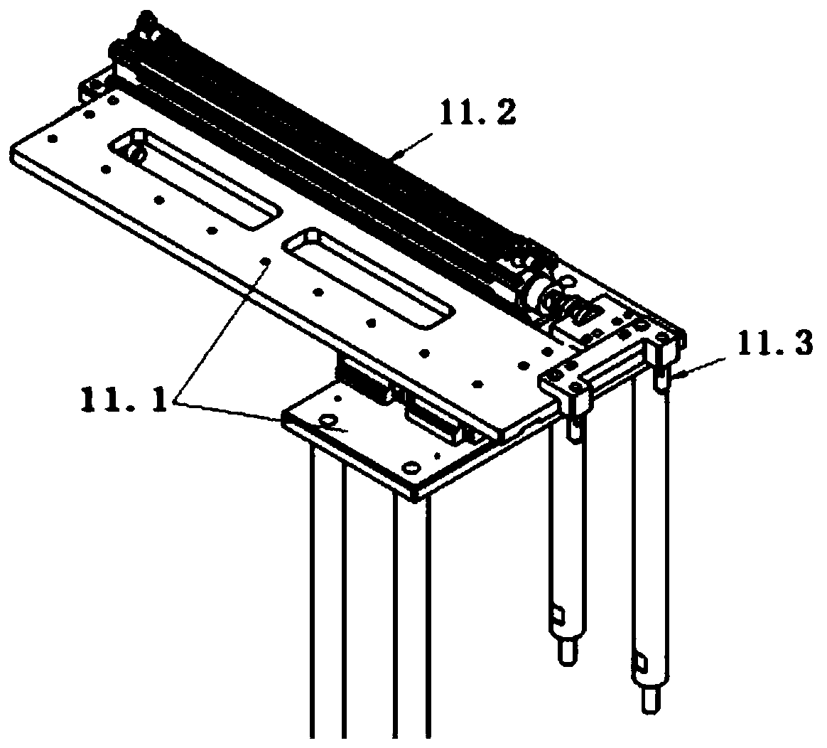 Pneumatic disc brake online bush automatic press-mounting mechanism