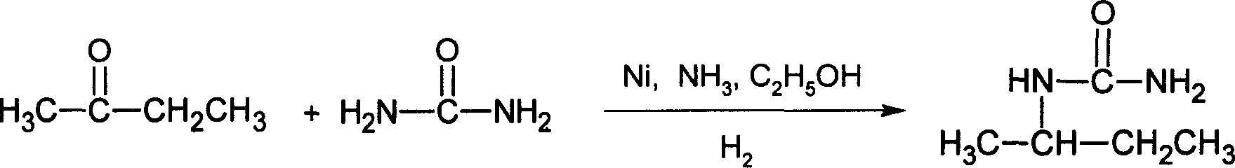 Method for synthesizing sec-butyl urea